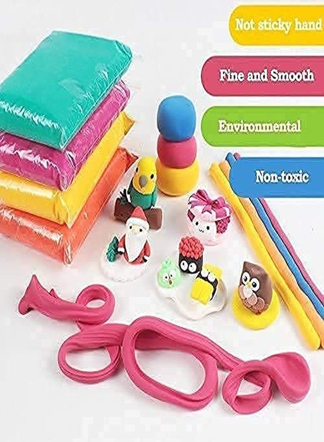 ikis - Air Dry Clay, Colorful Children Soft Clay, Creative Art Crafts, Gifts for Kids-Multi Color. Non-Toxic Modeling Magic Fluffy Foam Bouncing Clay Putty Kit for Kids with Tools (Pack of 12) - Image 4